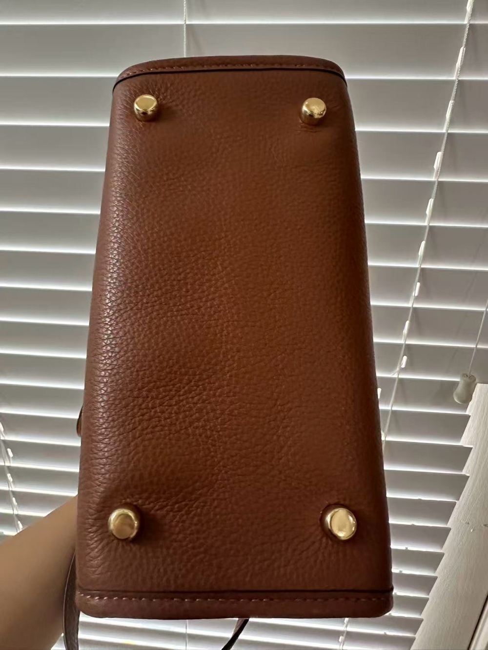 COACH Dempsey 22  Signature Canvas Stripe Tote - Brown with Multicolor Stripes - Picture 5 of 7